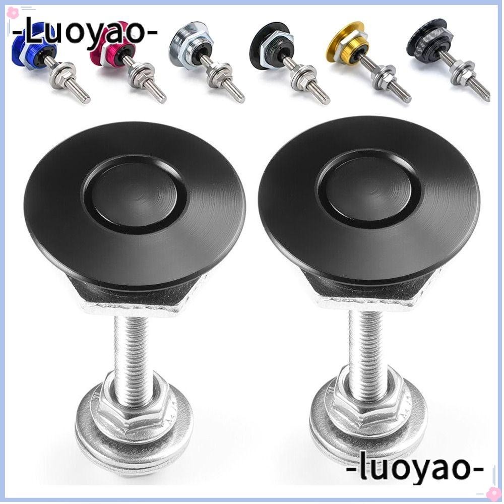 LUOYAO1 1Pcs Push Button, Aluminum Quick Release Front Bumper Hood Pin
