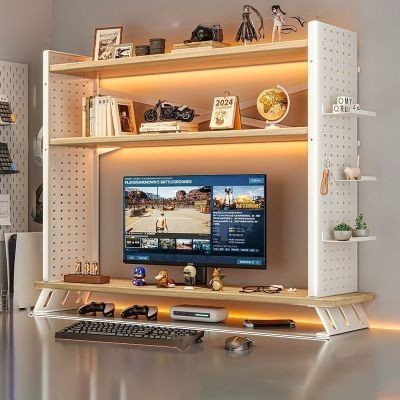 Desktop hole board rack punch-free study table desk bookshelf storage ...