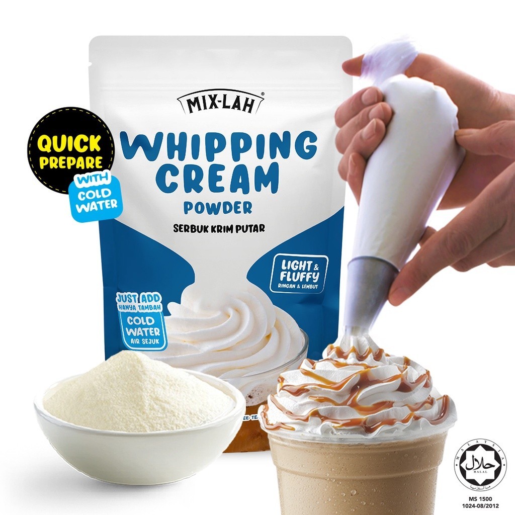 [Borong] MIX-LAH Whipping Cream Powder Serbuk Whipped Cream 淡奶油粉 500g ...