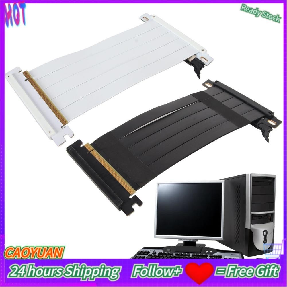 Caoyuanstore PCIE 4.0 X16 Riser Cable 180 Degree GPU Extension For RTX ...