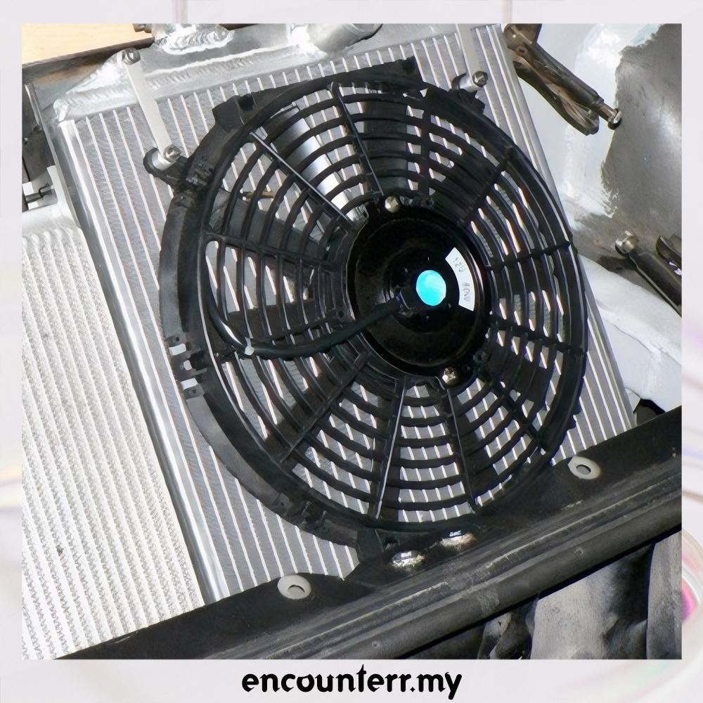 [encounterr.my] 12inch Universal Fan 10 Blades 12V 80W Push Pull ...