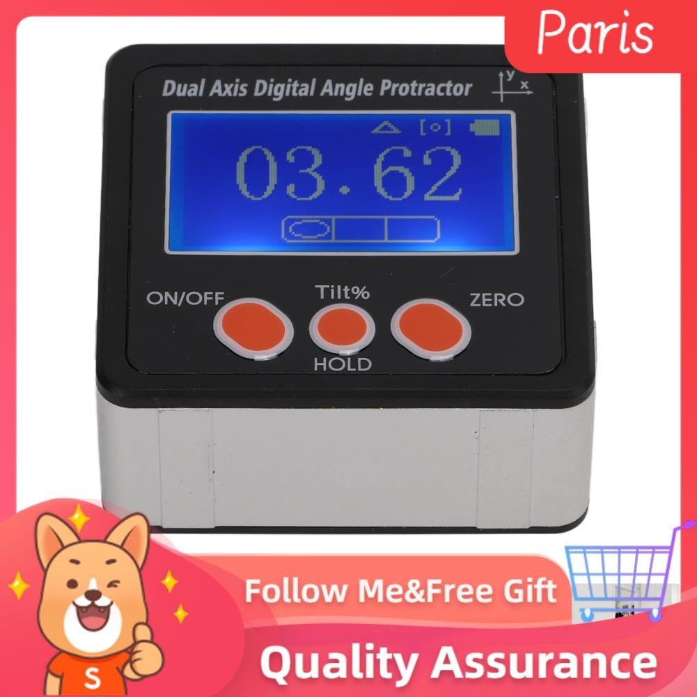 Superparis Inclinometer Magnetic Level Angle Gauge Dual Axes Digitial ...