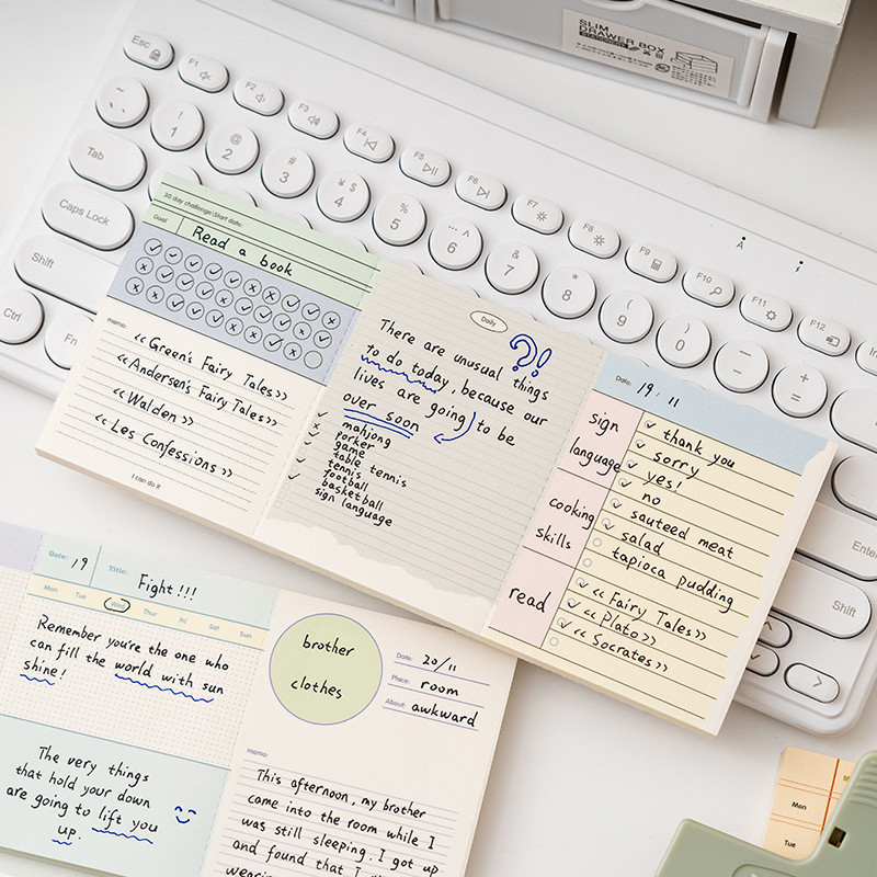 240 Sheets Original Three-stage Non-Sticky Note Paper Memo Pad School ...