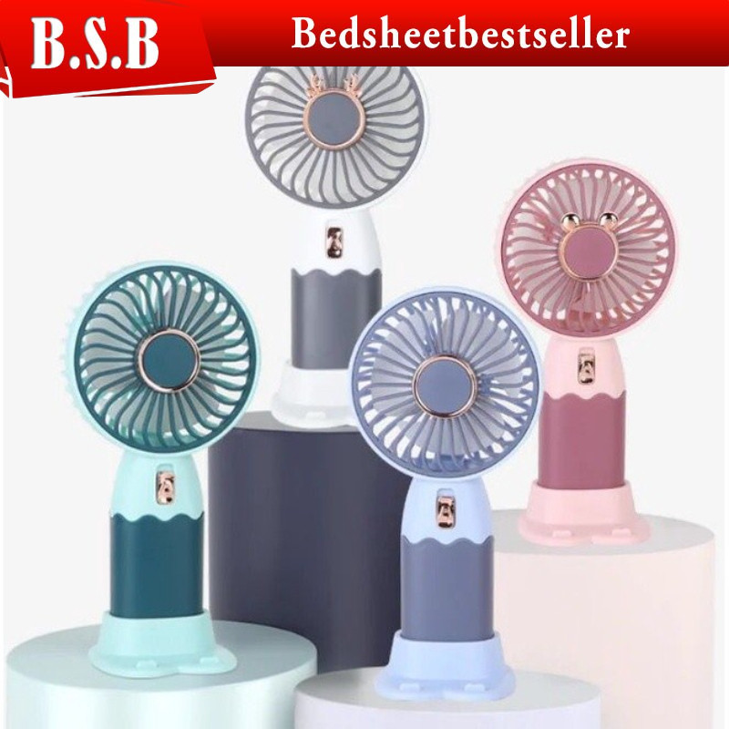 B.S.B Portable USB Mini Fan Cooling Fan 5 Speed Rechargeable Handheld ...