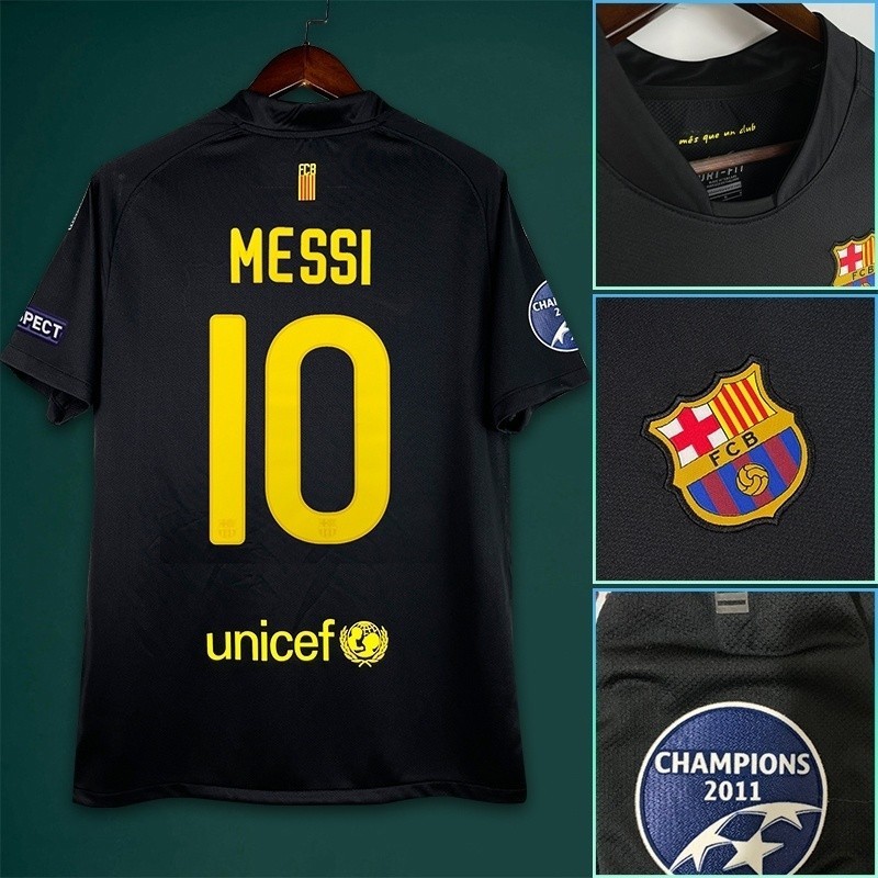 11-12 Barcelona Two Guests Retro Football Jersey No. 10 MESSI Retro ...