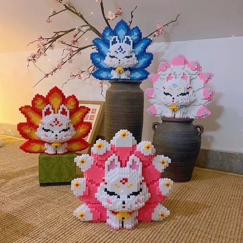 Nine Tailed Fox building blocks set 26/46cm building block big size ...