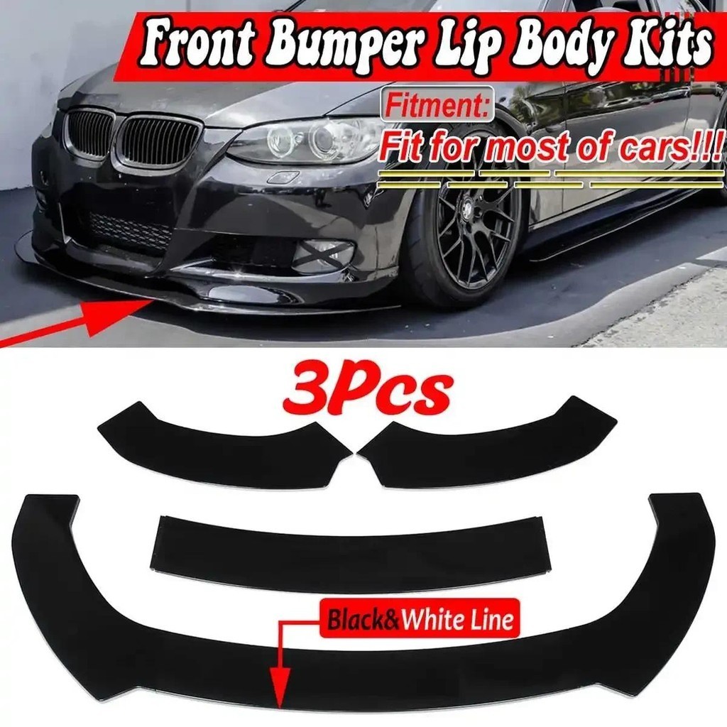 Universal Car Front Bumper Lip Deflector Lips Guard For BMW E90 E91 E92 ...