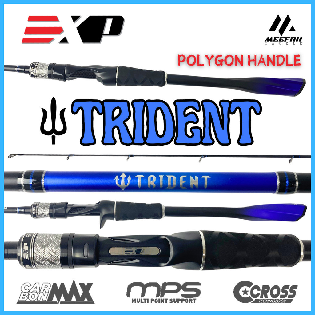 EXP TRIDENT BAITCASTING & SPINNING - Baitcasting / Spinning Fishing Rod ...