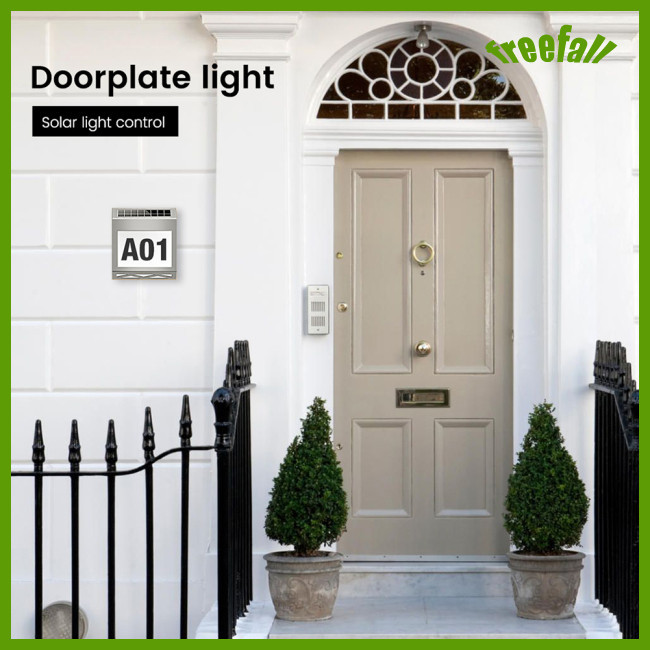freefall Solar Powered Lighting House Numbers Sign For Outside, Outdoor ...