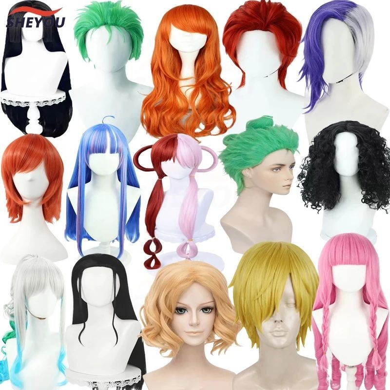 Anime ONE PIECE Cosplay Wigs Uta Nami Yamato Boa Hancock Shanks Perona ...