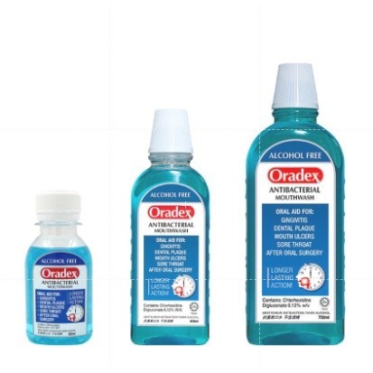 Oradex Antibacterial Mouthwash [90ml, 400ml, 750ml] | Shopee Malaysia
