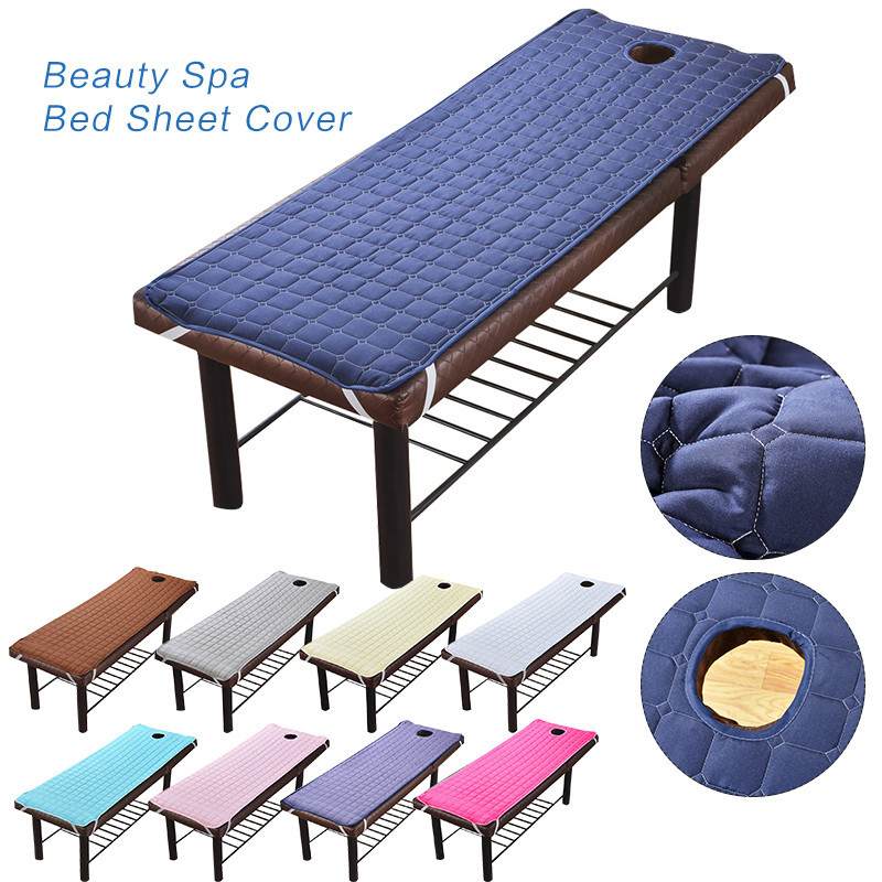 Non slip Beauty Spa Bed Sheet Cover Elastic Corner Bands Breath Hole ...