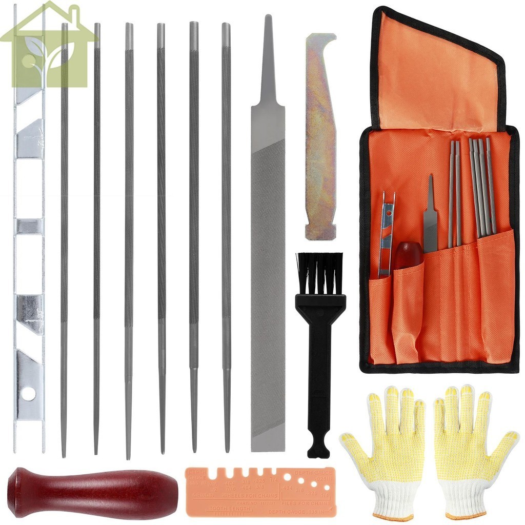 13Pcs Chainsaw Sharpener File Kit Sturdy Chain Saw Sharpening Tool Set ...