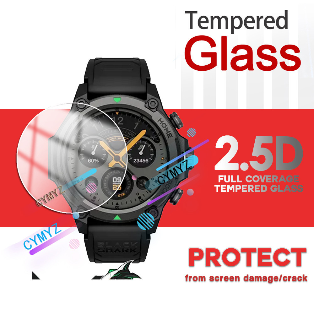 Black Shark Watch GS3 film 9H Tempered Glass Screen Protector Black ...