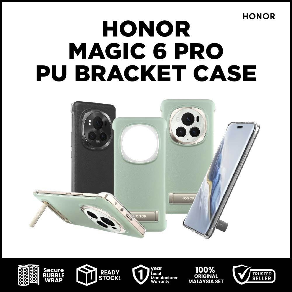 HONOR Magic 6 Pro PU Bracket Case - Original HONOR Malaysia | Shopee ...