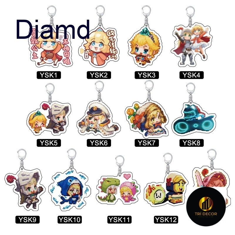 Guardian Tales Cartoon Character Cosplay Keychain | Shopee Malaysia
