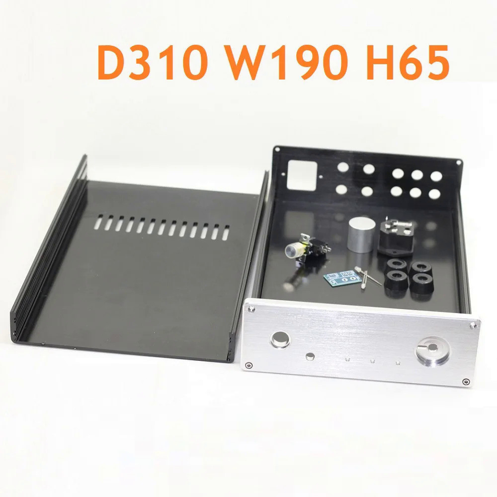 WA65 Anodized Aluminum Tube Amplifier Chassis Amp Button Power Supply ...