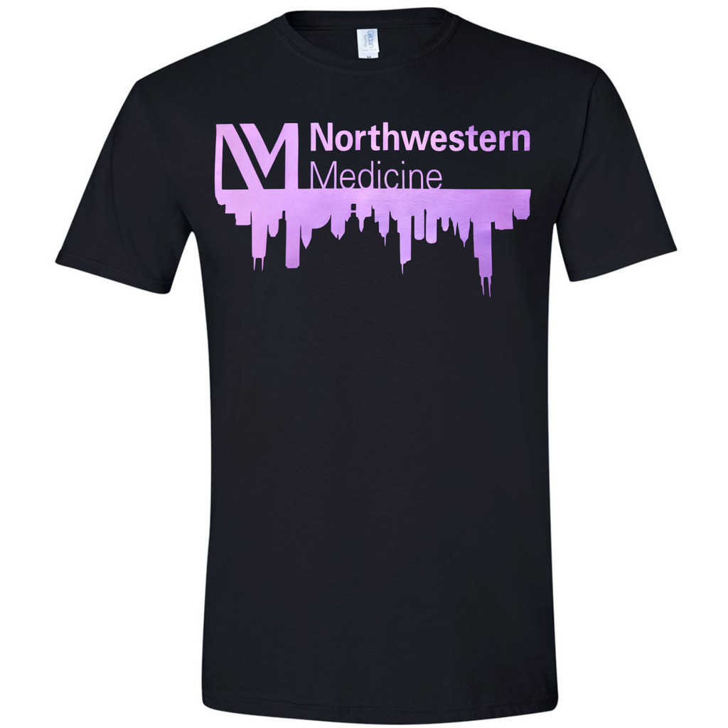 Northwestern Memorial Hospital Nmh With Chicago Skyline Tshirt Text On