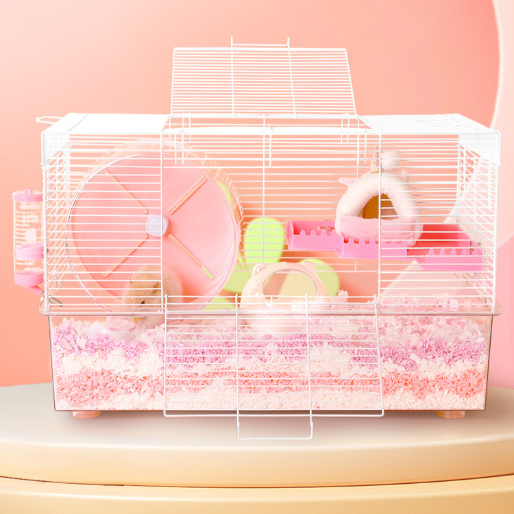 Image showcasing Hamster Cage Large Space Villa Golden Bear Basic Cage Acrylic ...