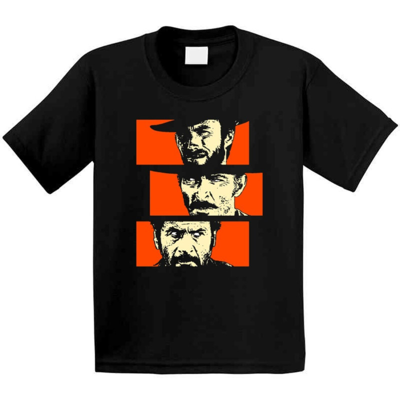 The Good The Bad And The Ugly Silhouette Western Movie Fan T Shirt ...