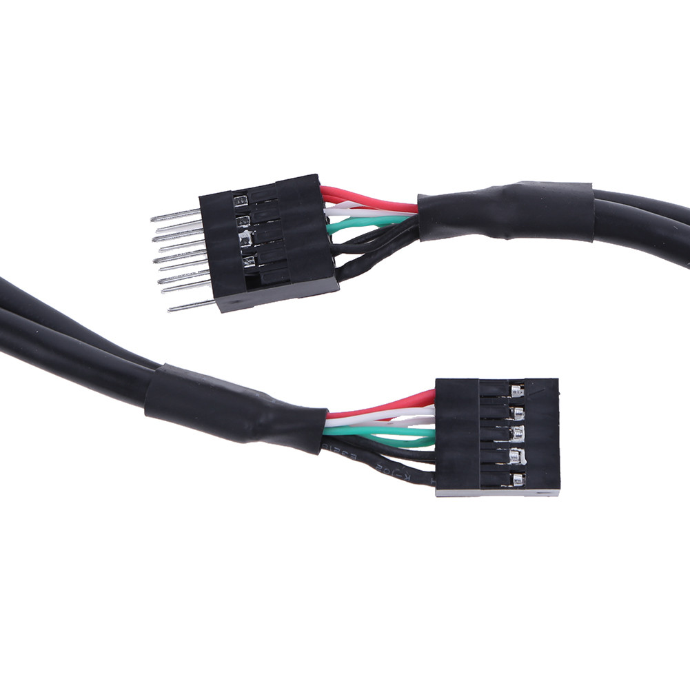 USB 2.0 9 Pin Male To 9 Pin Female Cable Extender 9pin USB Header ...