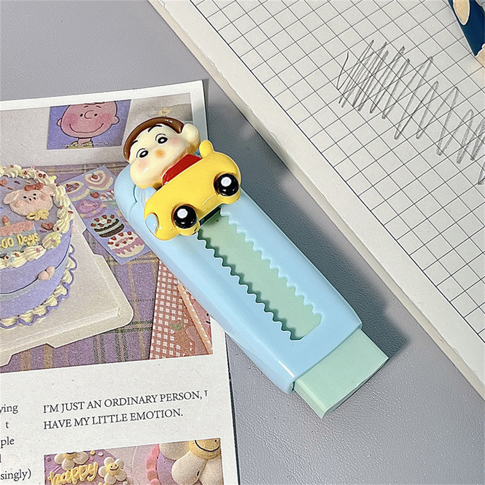 Cartoon Cute Colorful Crayon Shin-Chan Push-Pull Eraser for Student ...