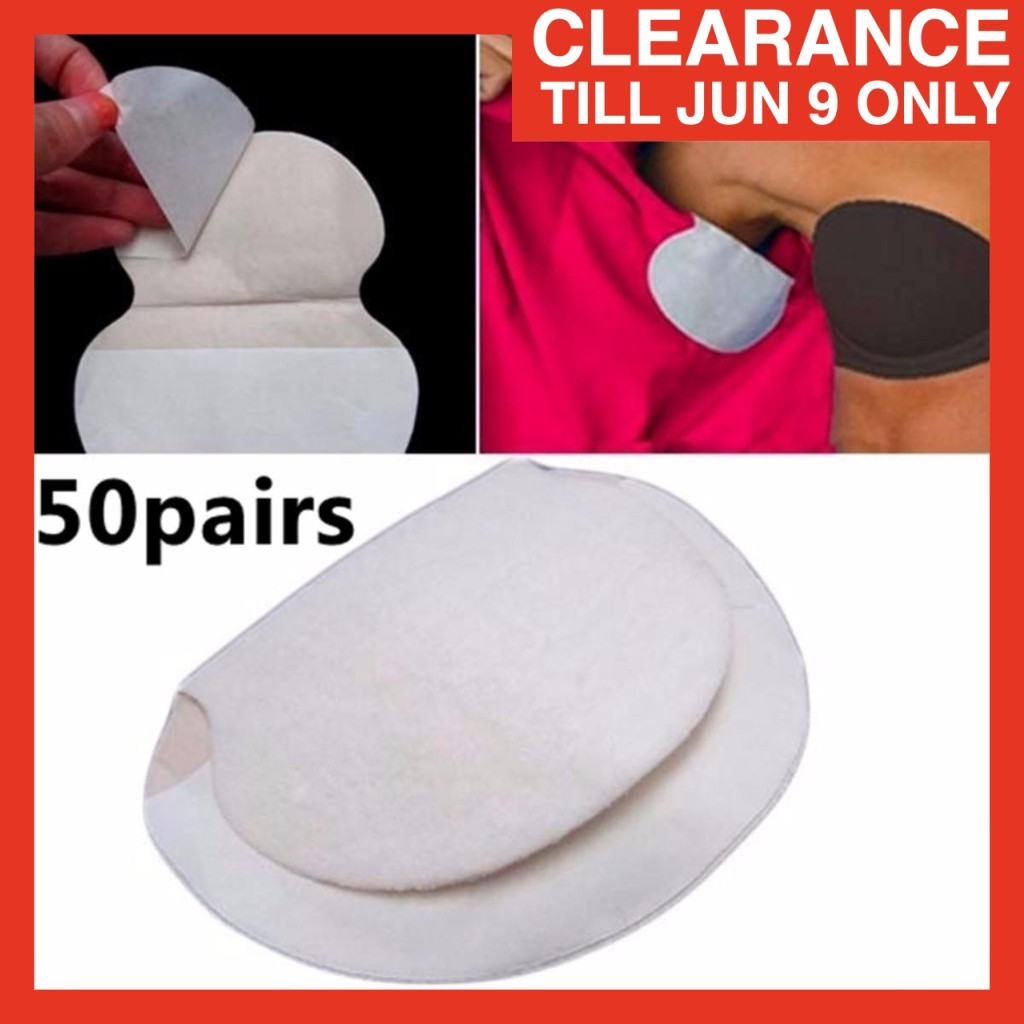 (BETTER QUALITY) EW 100pcs Package Sealed Armpit Pad Disposable ...