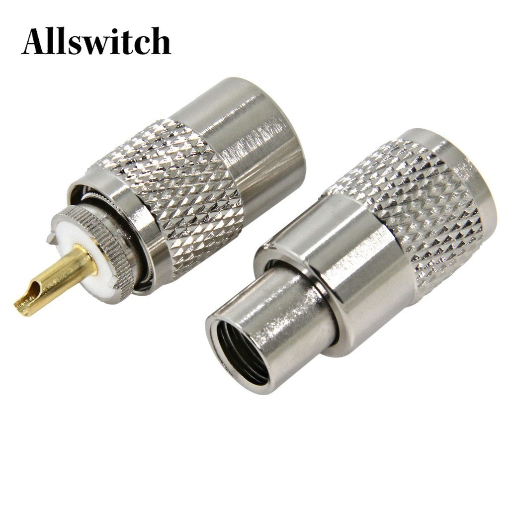 PL 259 Connectors PL-259 UHF Male Solder Connector Plug with Reducer ...