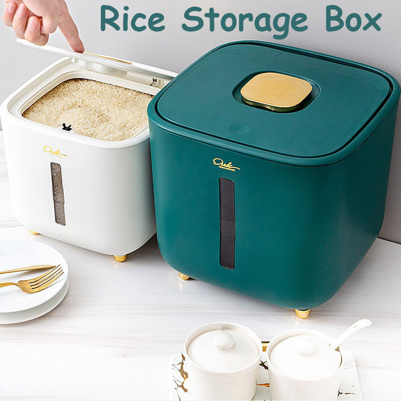 5/10 KG Rice Storage Box Large Capacit Sealed Insect Moisture Proof ...