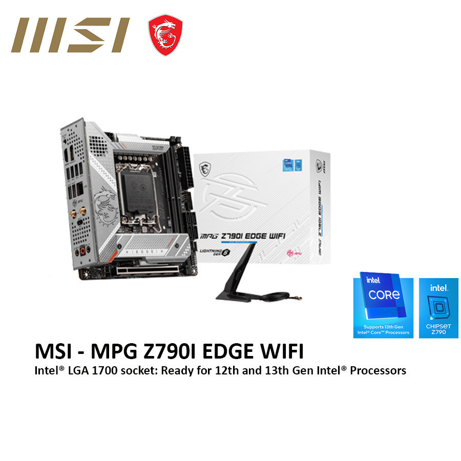 MSI MPG Z790I EDGE WIFI Intel LGA 1700 ITX Motherboard | Shopee Malaysia