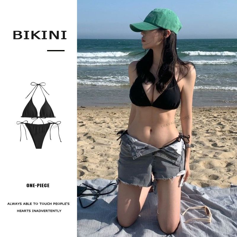 Swimwear New Solid Color Bikini Europe And America