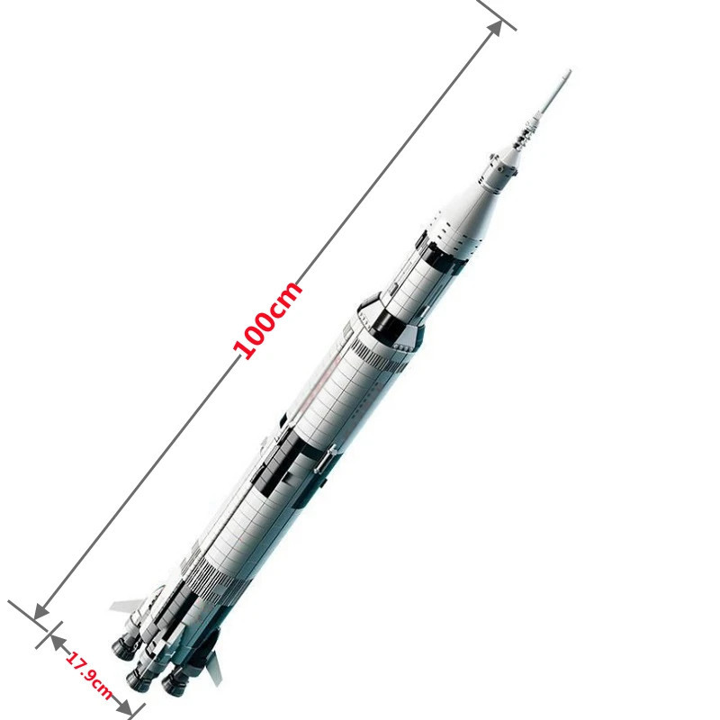 21309/ 92176 1969PCS Apollo Saturn V Outer Space Model Rocket Science ...