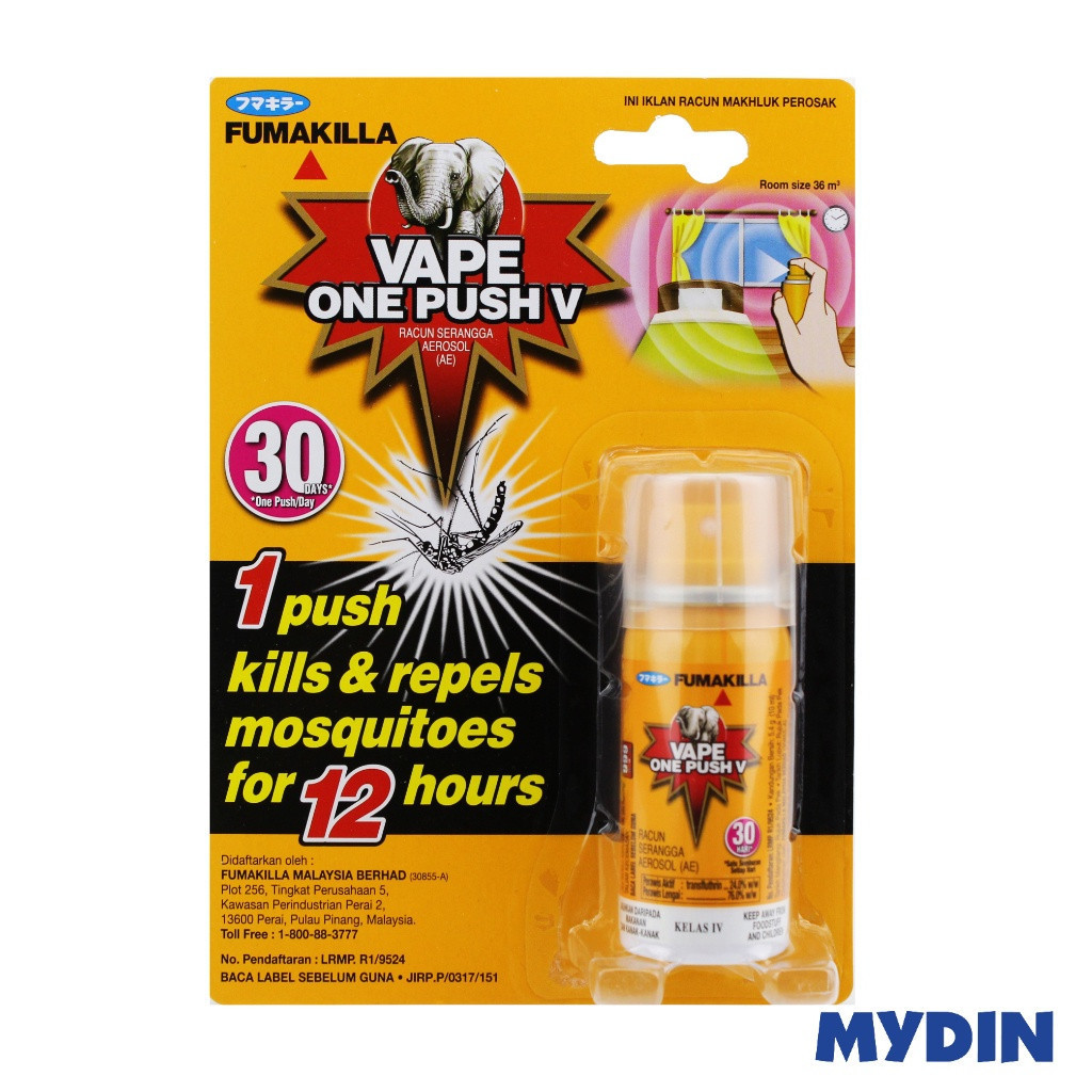Fumakilla Vape One Push V 30 Days (10ml) | Shopee Malaysia