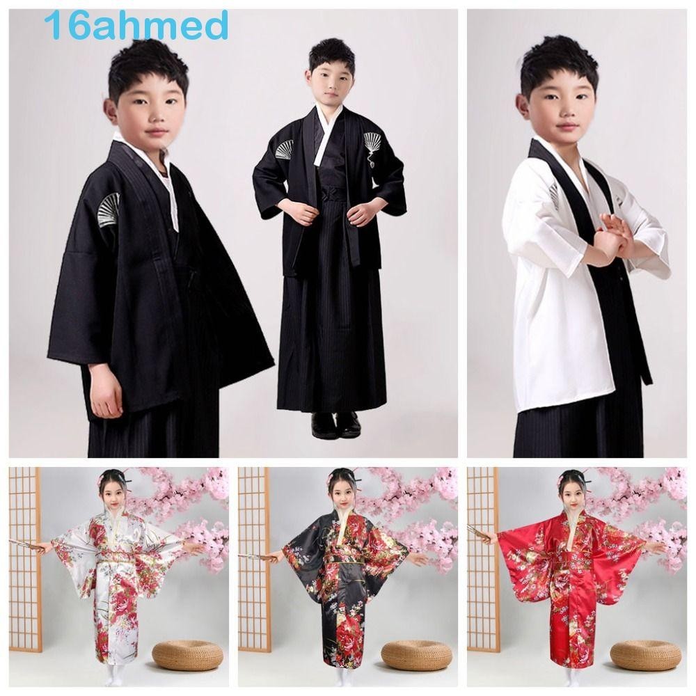 AHMED Kids Sakura Girl Kimono Dress Asian Elegance Children Traditional Japanese Kimono Japanese Style New Printed Floral Kids Japanese Style Yukata Bathrobe Fireworks Shopee Malaysia