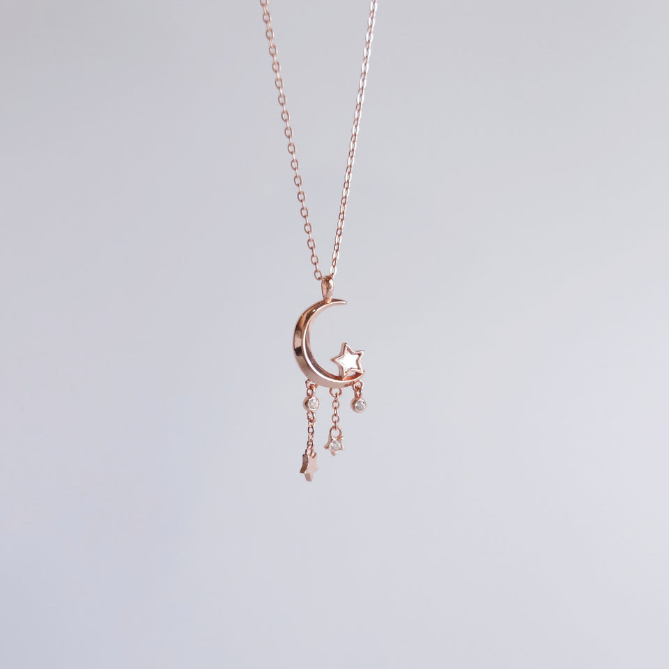 Moon And Star Necklace | Shopee Malaysia