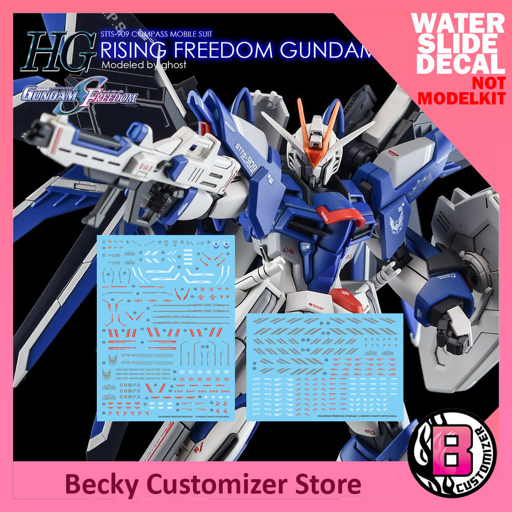G-REWORK RISING FREEDOM GUNDAM (Water slide decal) | Shopee Malaysia