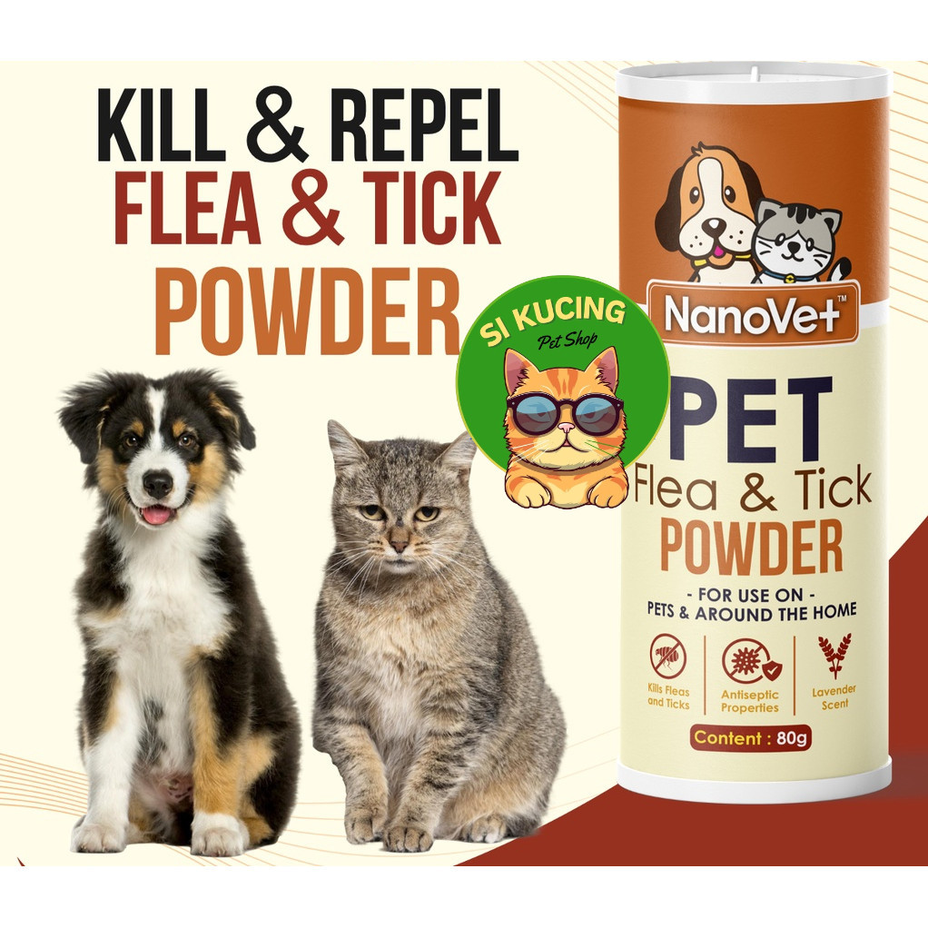Nanovet® Pet Flea & Tick Powder (80gm) | Shopee Malaysia
