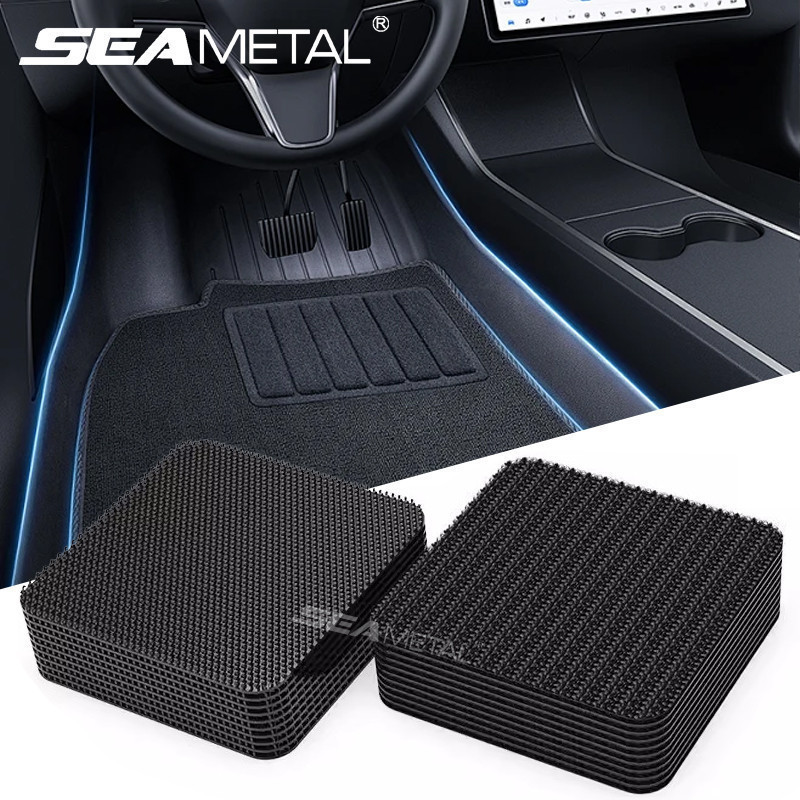 SEAMETAL Car Foot Mats Fixed Stickers Self Adhesive Fastener Carpet Mat