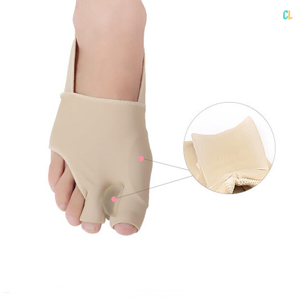 lunette 1 pair gel two toe splint straightener corrector hallux valgus ...