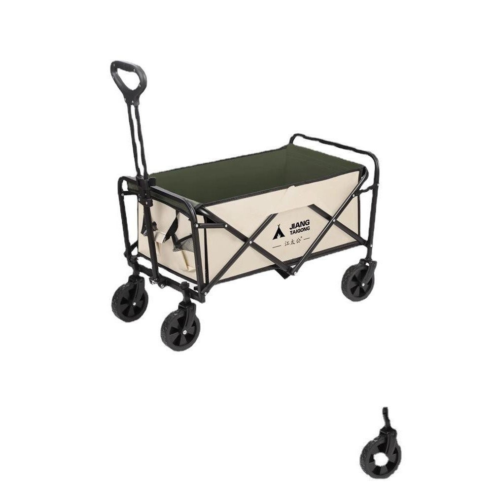 Outdoor Camping Trolley Picnic Car Camp Trailer Stall Small Trolley ...