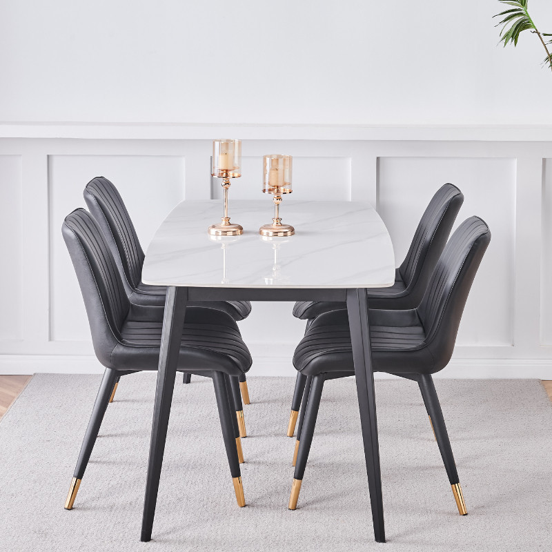 Sintered Stone Table Set Extra Large Dining Table Set Meja Makan Meja ...