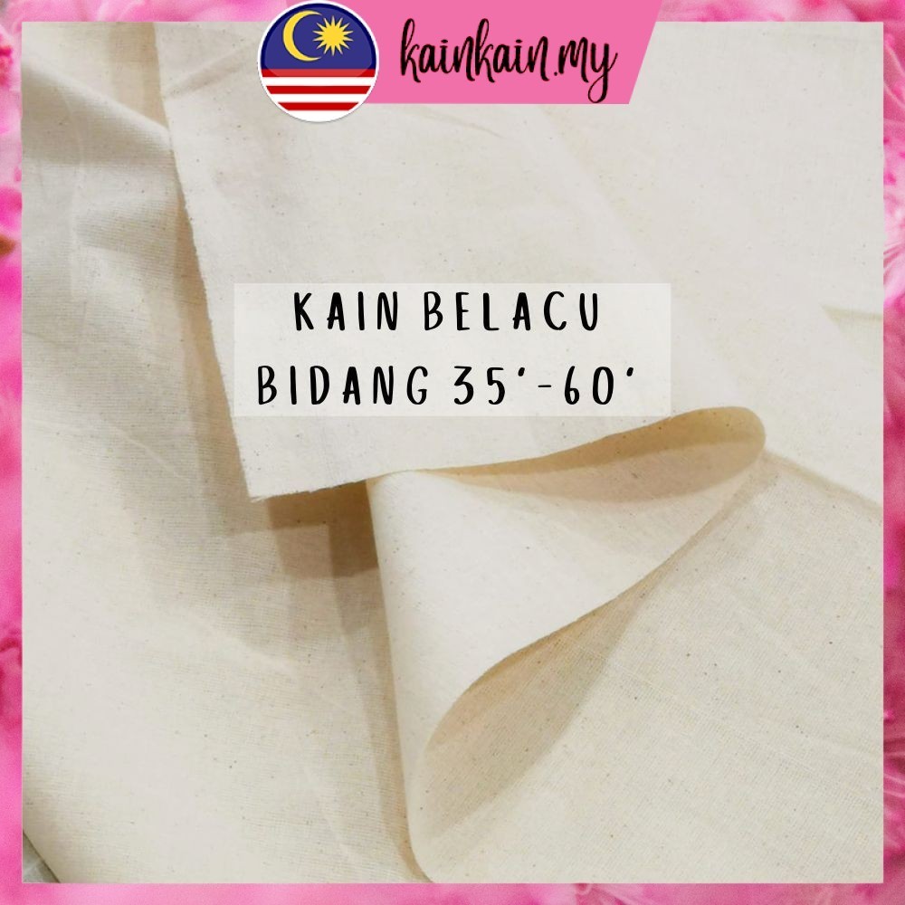 Kain Belacu Cotton/ Kain calico/ Bidang 35
