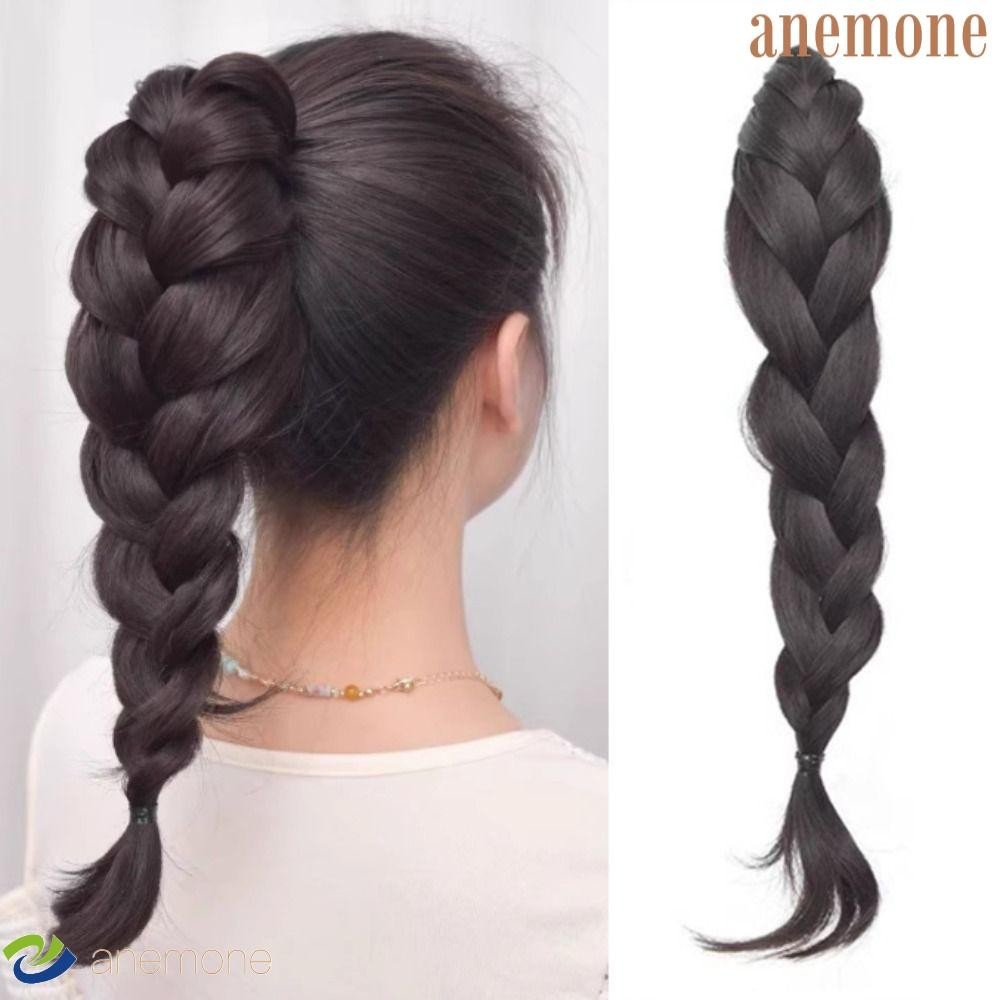 ANEMONE Wig Braided Ponytail, Synthetic High Ponytail Long Twist Braid ...