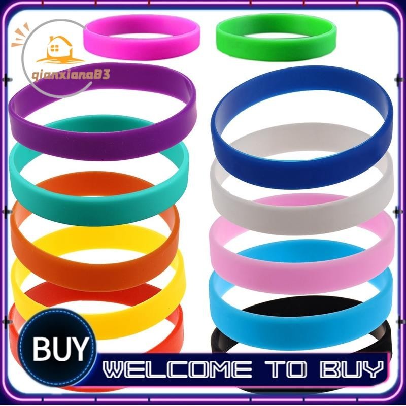 【qianxiana83】Fashion Silicone Rubber Elasticity Wristband Wrist Band ...