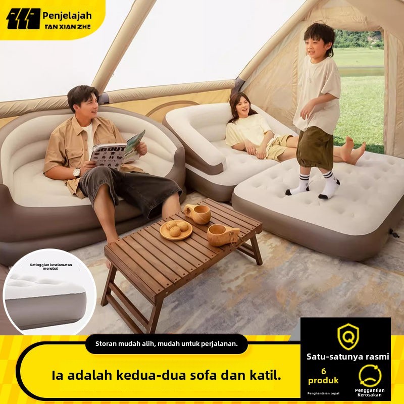 Inflatable Bed Inflatable Sofa Double Inflatable Sofa Outdoor Portable ...