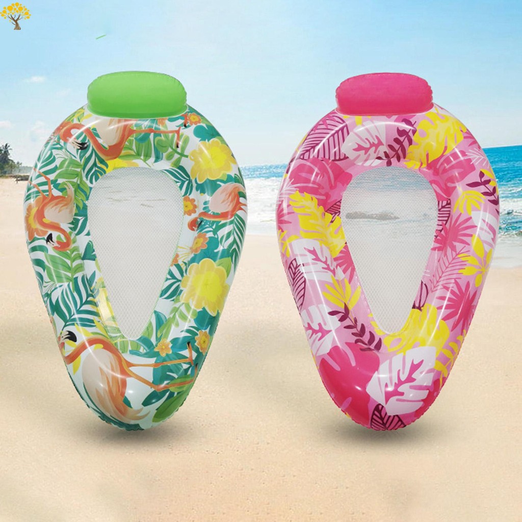 Pool Floating Bed Water Hammock Inflatable Pool Floats with Headrest ...