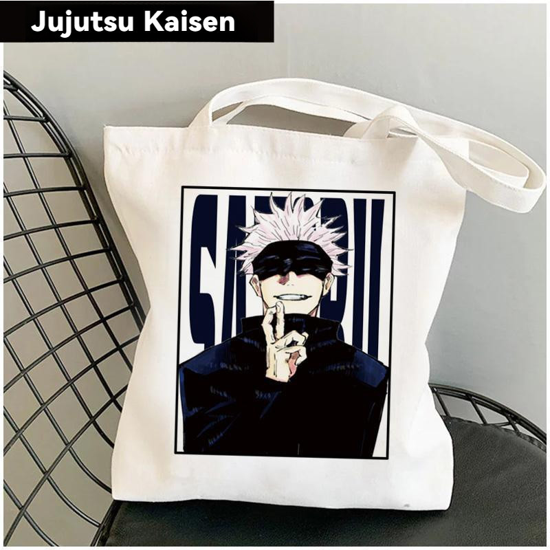 Gojo Satoru Jujutsu Kaisen Canvas bag printed canvas bag student tote ...