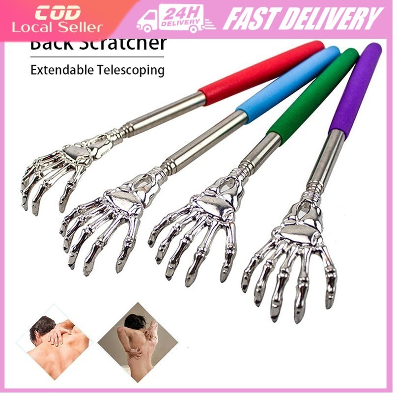 Stainless Steel Back Massager Telescopic Back Itching Claw Massager ...