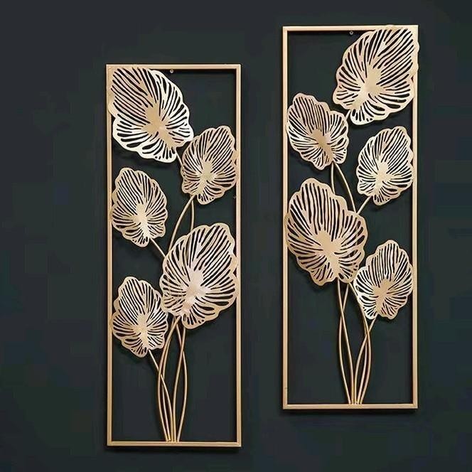 30x85cm frame gold blue rustic, frame hiasan dinding, frame cantik ...