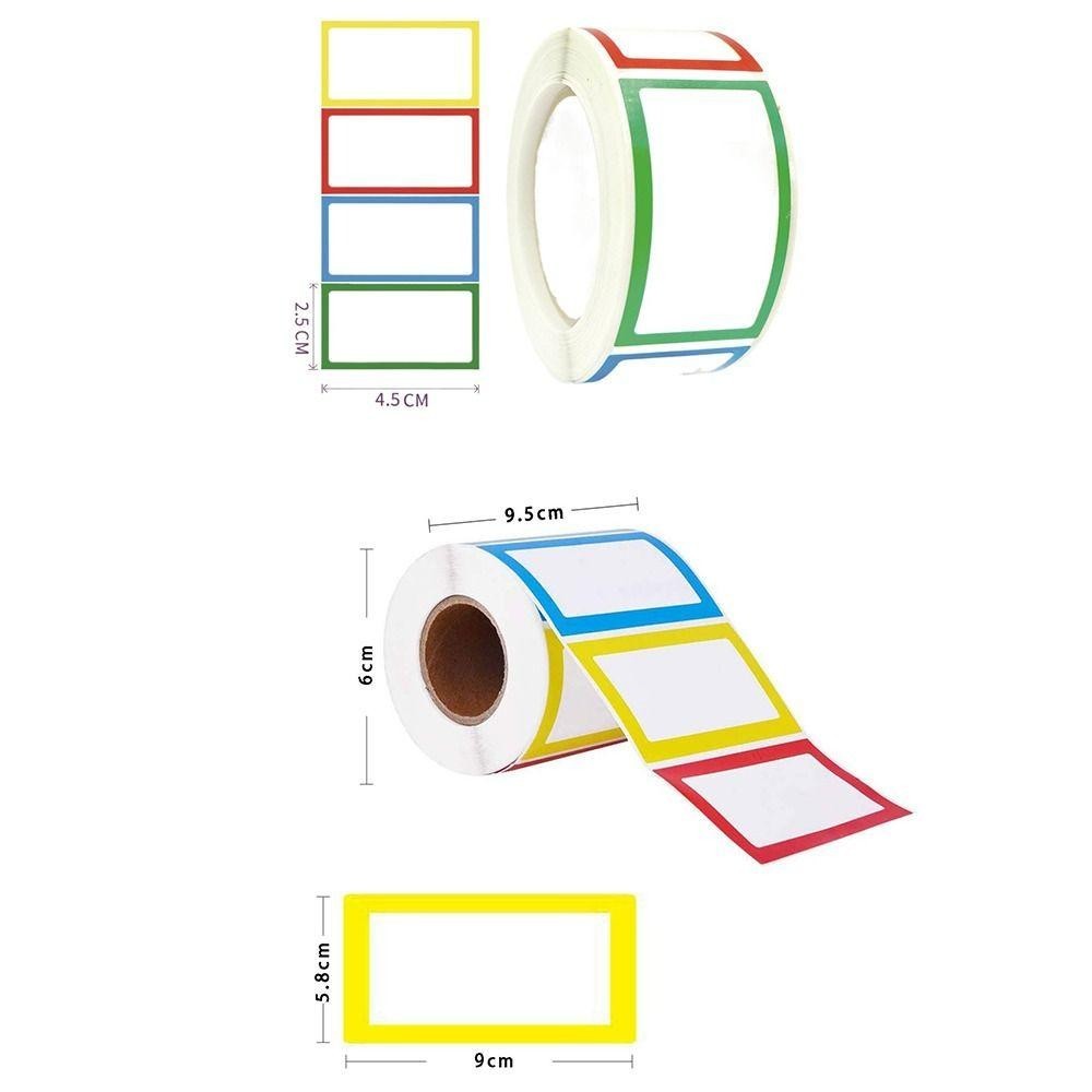 JONY1 Name Tag Labels, Colorful 1 Roll Labels Sticker, High Quality ...